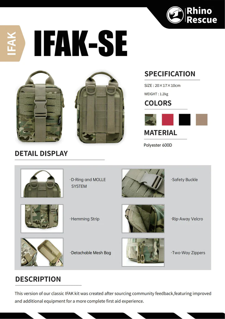 Rhino Rescue Pro IFAK Trauma Kit (Coyote)